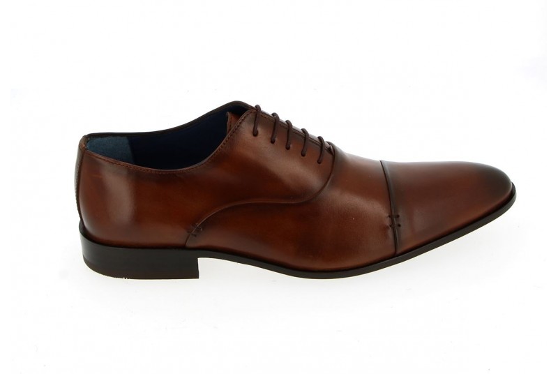 Soulier homme cuir lisse marron Brett and Sons