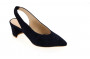 Escarpin ouvert velour noir rosemetal