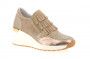 Sneakers compensées beige franges myma
