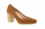escarpin talons velours jaune gadea