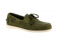 chaussure bateau cuir kaki sebago