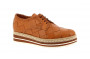 tennis cuir marron tressées pons quintana