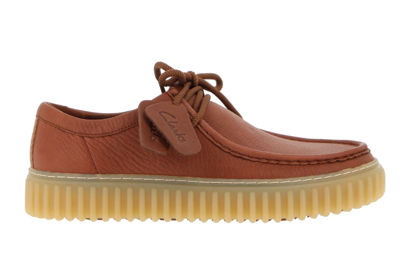 Baskets Clarks Torhill LaceHi - Daim Vert - Pour Homme - Style Rétro, Confortable - Semelle Intérieure Amovible